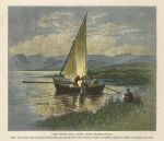 Holy Land, Lake Galilee with fishing boat, 1875