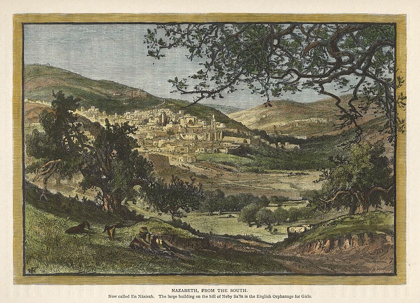 Holy Land, Nazareth from the south, 1875