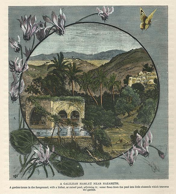 Holy Land, (Israel), view near Nazareth, 1875