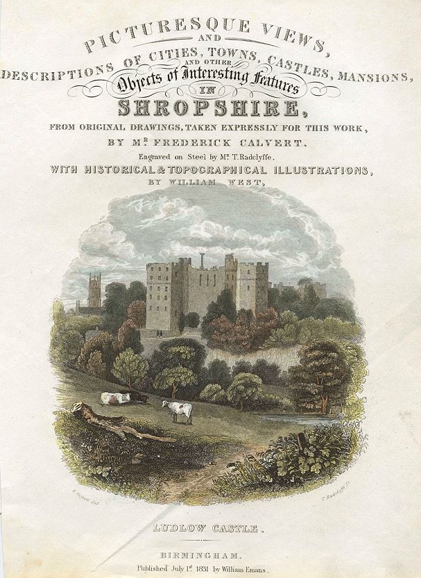 Shropshire, Ludlow Castle, 1831