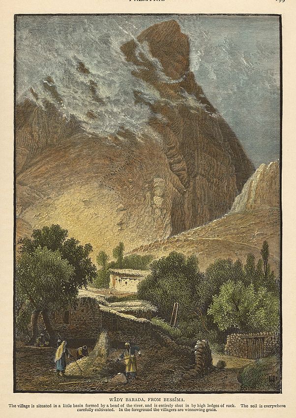 Palmyra, Wadi Barada from Bessima, 1875