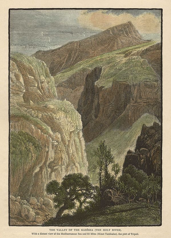 Lebanon, Valley of the Kadisha, 1875