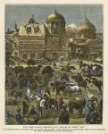 Syria, Damascus, the Horse Bazaar, 1875