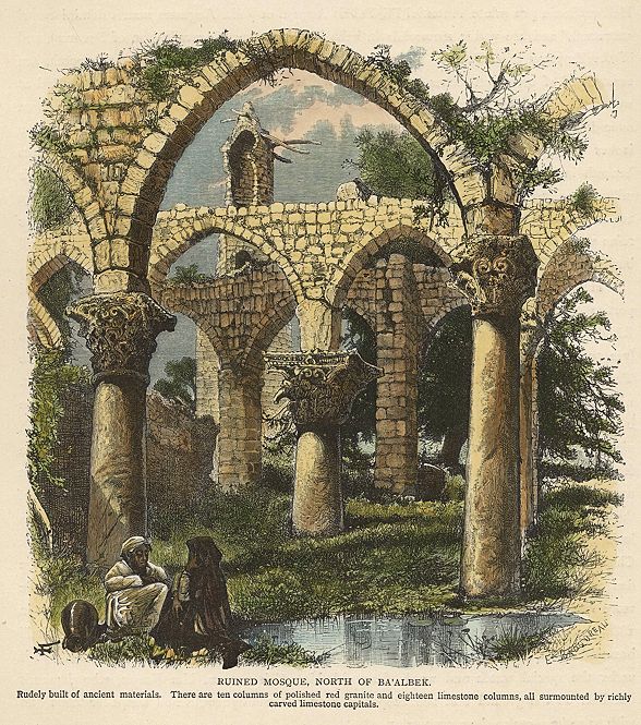 Lebanon, Baalbek, Ruined Mosque, 1875