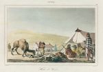 Arabia, Arab camp in the desert, 1847