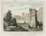 Jordan, Petra ruins, 1847