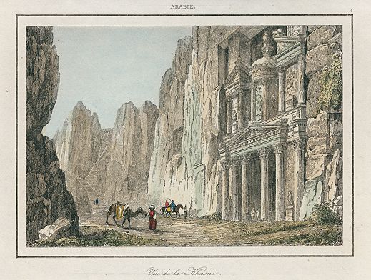 Jordan, Petra, the Khazneh, 1847