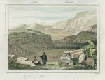 Jordan, Petra amphitheatre, 1847