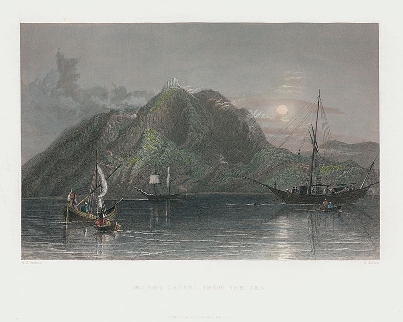 Holy Land, Mount Casius from the Sea, 1837