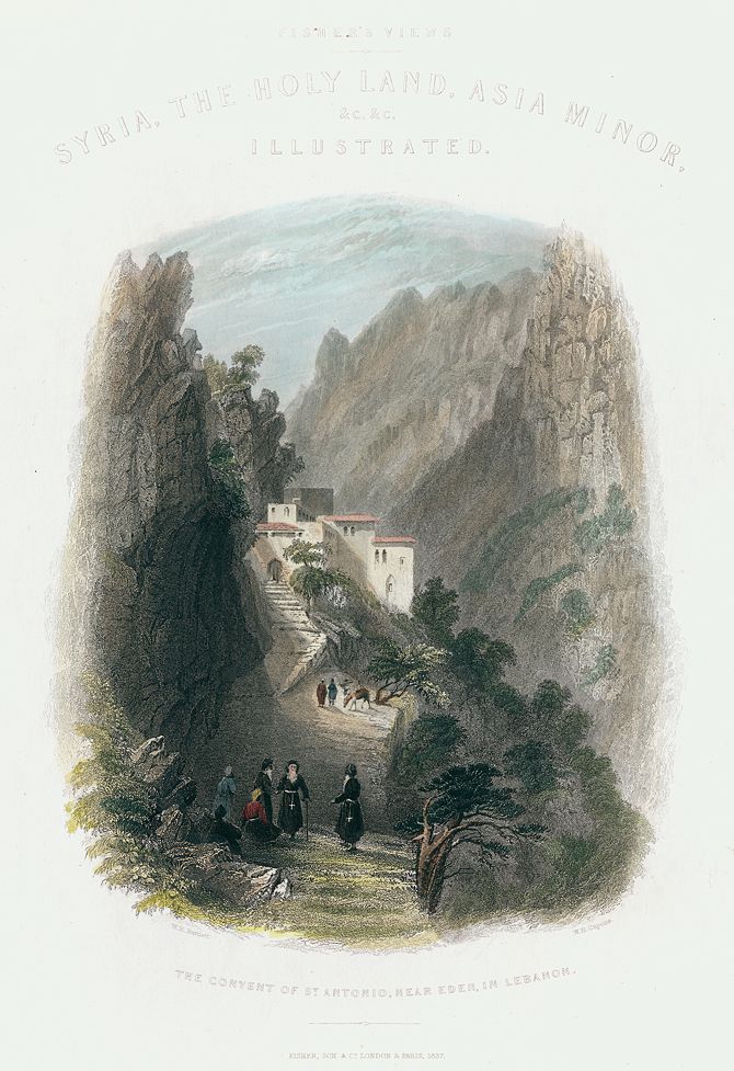 Lebanon, Convent of St.Antonio near Eden, 1837