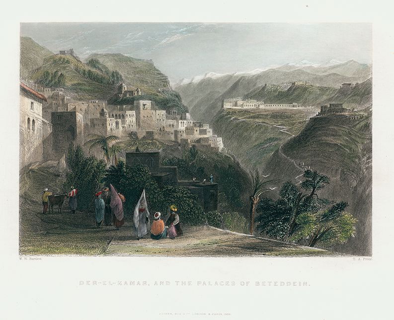 Lebanon, Der-El-Kamar & Palaces of the Beteddein, 1837