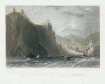 Turkey, Fortified Cliffs of Alaya, Caramania, 1837