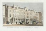 London, Regent Street, Buildings on the East side, 1831