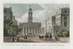 London, York Gate Regent's Park & Mary-Le-Bone Church, 1831