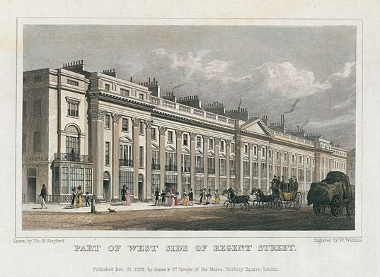 London, Part of the West side of Regent Street, 1831