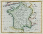 France map, 1801