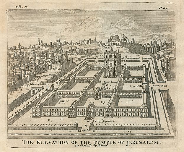 Jerusalem, elevation of the Temple, 1745