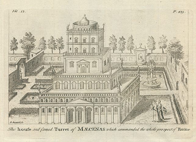 Italy, Ancient Rome, House of Maecenas, 1745