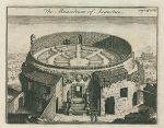 Italy, Ancient Rome, Mausoleum of Augustus (as in 18th century), 1745