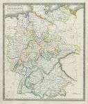 Germany map, 1844