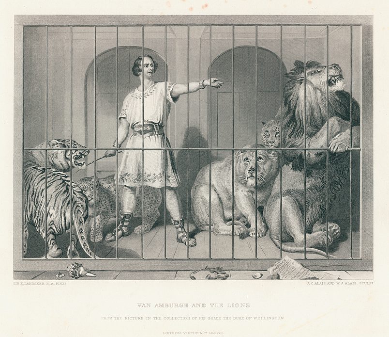 Van Amburgh and the Lions, 1879