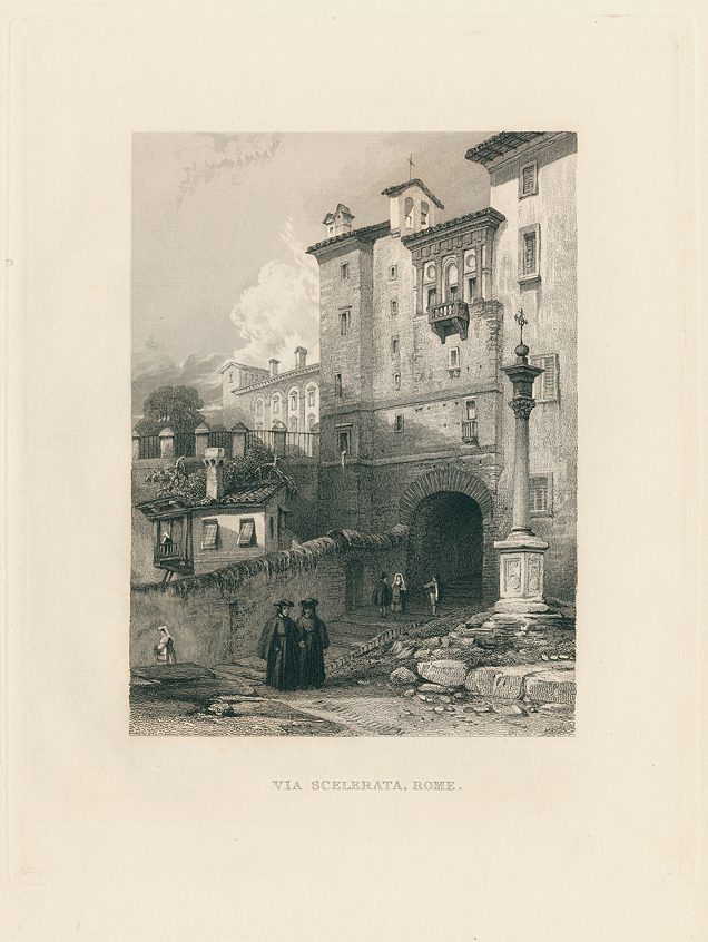 Italy, Rome, Via Scelerata, 1840