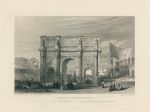 Italy, Rome, Arch of Constantine, 1840