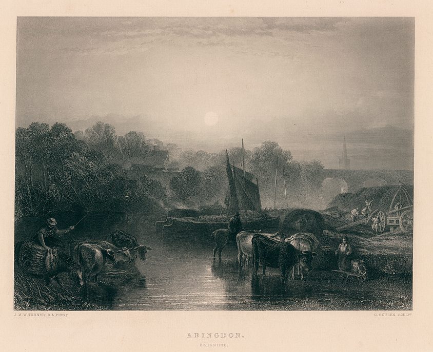 Berkshire, Abingdon, after Turner, 1865