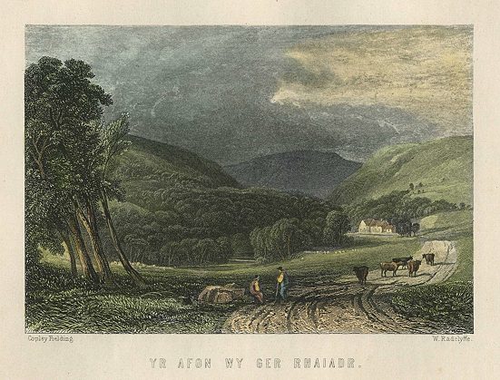 Wales, Yr Afon Wy Ger Rhaiadr, 1874