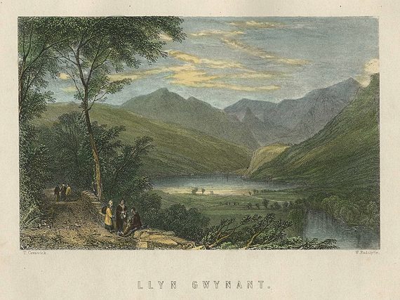 Wales, Llyn Gwynant, 1874