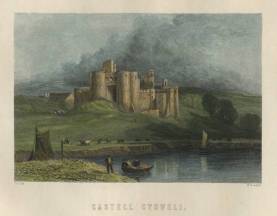 Wales, Castell Cydweli, 1874