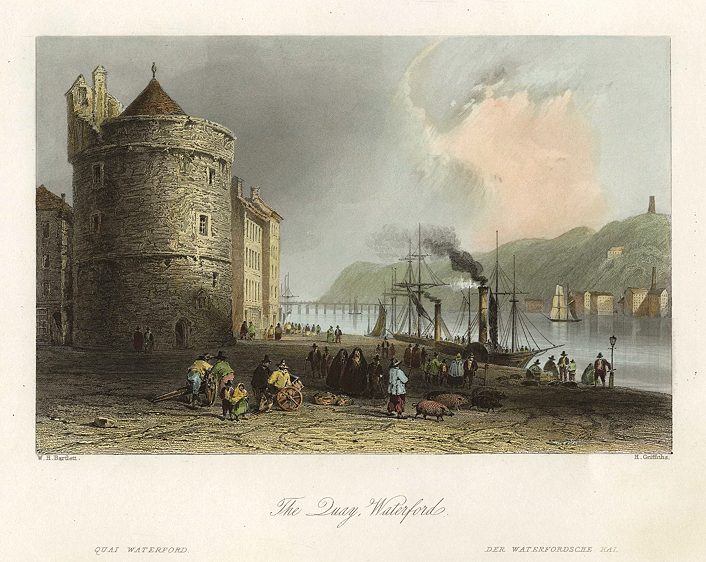 Ireland, Waterford Quay, 1841