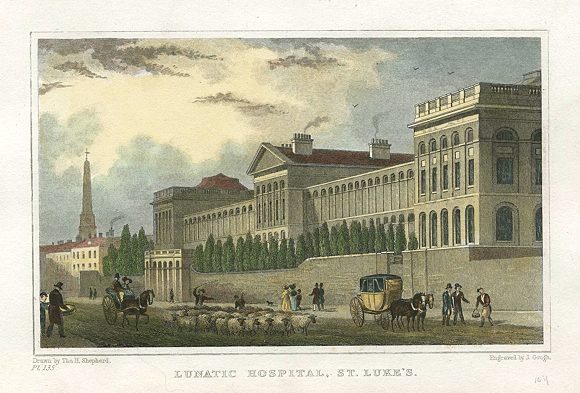 London, Lunatic Hospital, St.Luke's, 1831