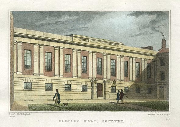 London, Grocers' Hall, Poultry, 1831