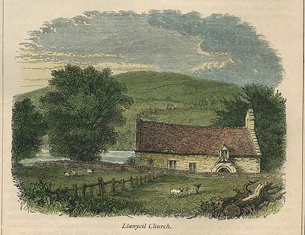 Wales, Llanycil Church (Bala), 1873