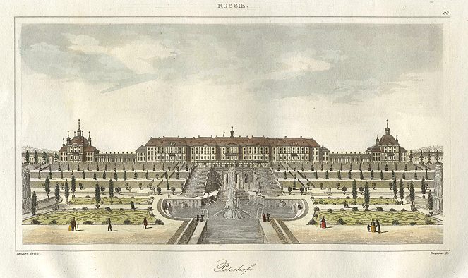 Russia, St.Petersburg, Peterhof, 1838