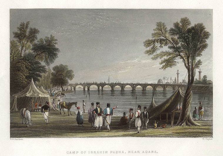 Turkey, Adana, Camp of Ibrahin Pasha, 1837