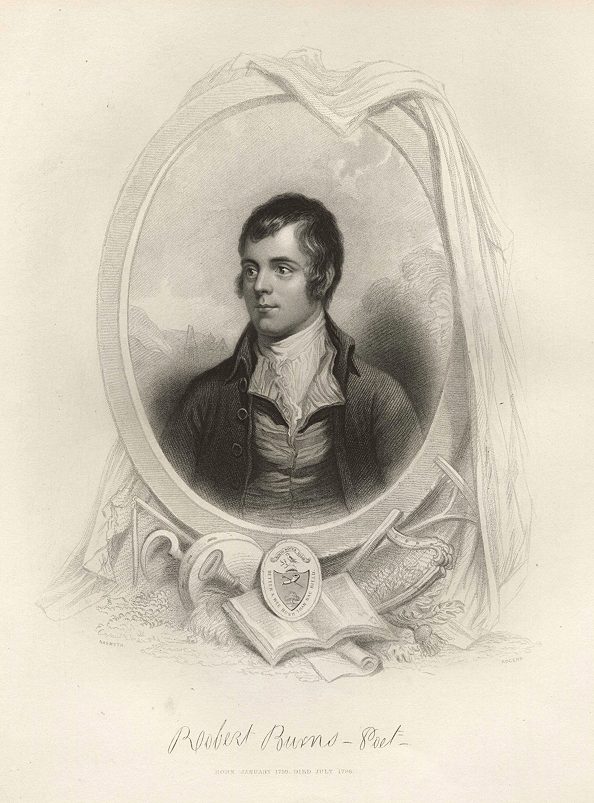 Robert Burns portrait, 1838