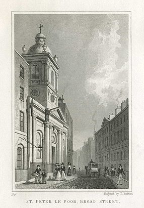 London, St.Peter Le Poor, Broad Street, 1831