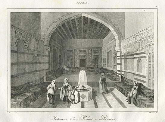 Syria, Damascus, Interior of a Palace, 1847