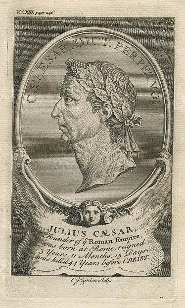 Julius Caesar portrait, 1745