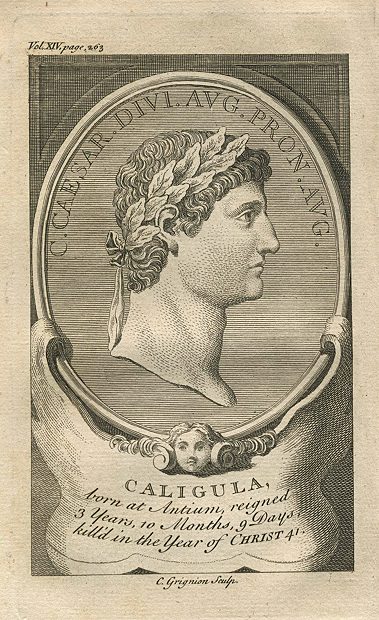 Caligula portrait, 1745