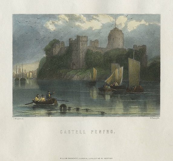 Wales, Castell Penfro, 1874