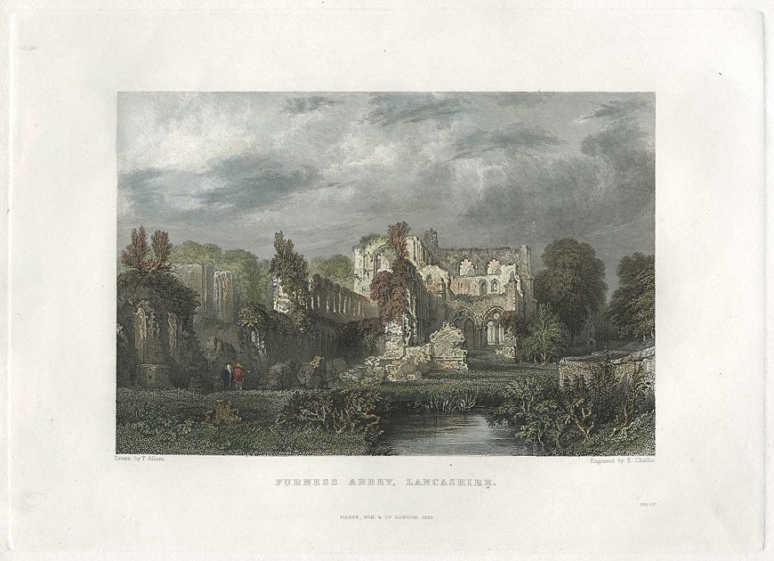 Lancashire, Furness Abbey, 1836