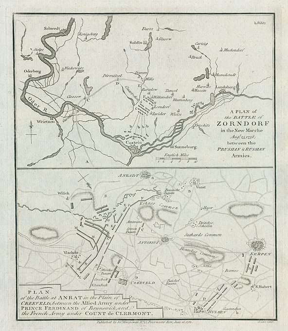 Poland & Germany, Battles of Zorndorf & Anradt, 1781