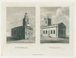 Worcester, St.Nicholas & St.Martin's Churches, 1796