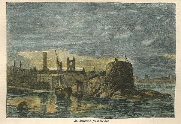 Scotland, St.Andrews from the sea, 1873