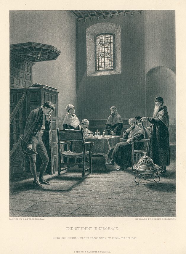 'The Student in Disgrace', after J.B.Burgess, 1882