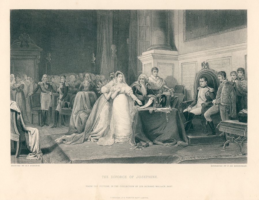 'The Divorce of Josephine', after H.F.Schopin, 1882