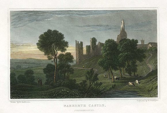 Wales, Narberth Castle, 1830